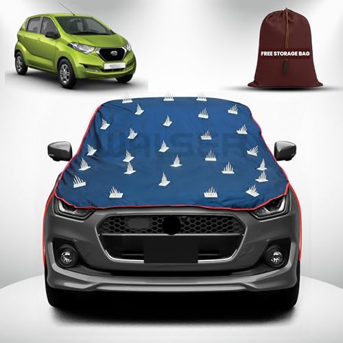 Image of WALSER Spike Car Cover for Datsun Redi Go | Anti-Climb Nail Guard for Dogs & Monkeys | Protects Bonnet, Roof & Dicky | UV, Dust & Snow Protection | Spike Cover with 4 Adjustable Hook