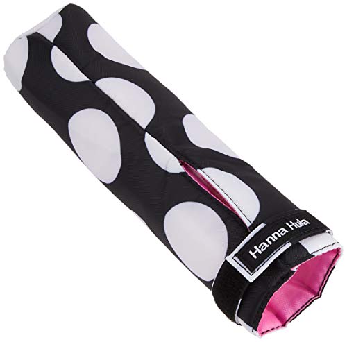 Hanna Hula(ハンナフラ) 消臭タグ付テニスラケットグリップカバー ブラックドット TNS-GRPD-13