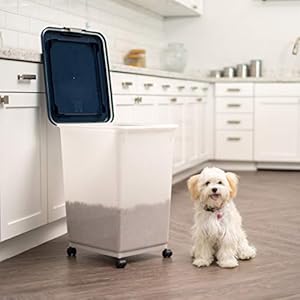   IRIS-USA-Airtight-Pet-Food-Storage-Container-Up-to-54-lbs-Attachable-Wheels-For-Dog-Cat-Bird-and-Other-Pet-Food-Storage-Bin-Keep-Fresh-Easy-Mobility-BPA-Free-NavyPearl