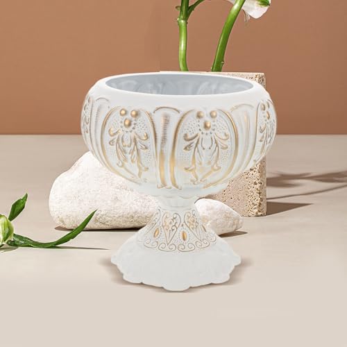 Pot de fleurs urne en fer grosse ouverture et style rustique pour une décoration authentique - 7