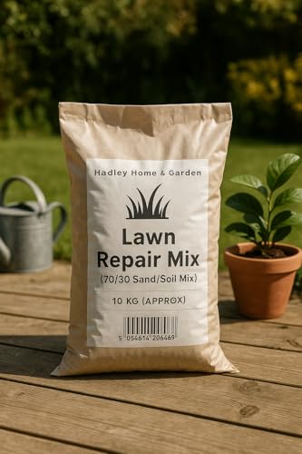 Hadley Home & Garden - Hadley Home & Garden Lawn Repair Mix, 70/30 Sand/Soil Blend, 10 KG Bag for Garden Maintenance