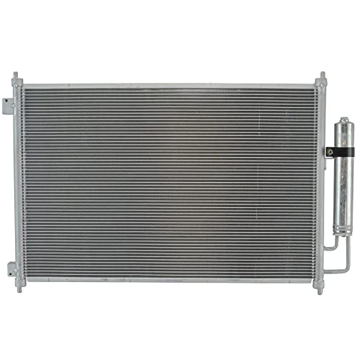 Image of TRQ A /C Condenser and Receiver Drier Assembly Compatible with 2008-13 Nissan Rogue 2014-15 Rogue Select