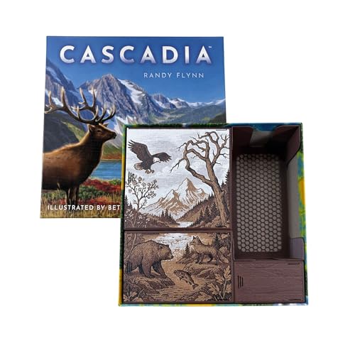 Cascadia Board Game Organizer with 3D Printed Insert