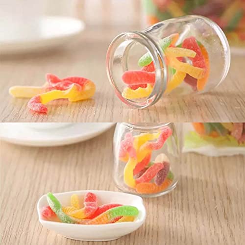 Molde Forma Silicone Bala Gelatina Minhoca Com Conta Gotas