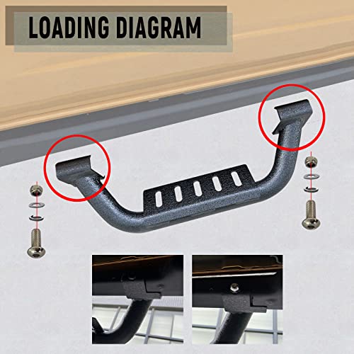 Eyouhz Bronco Running Boards Drop Side Steps Compatible With 2021 2022 2023 Ford Bronco 4 Doors With The Rock Rails,Removable Side Bars Heavy-Duty Bars Step Plates (4 Pack, Black Powder Coated) #TOP4