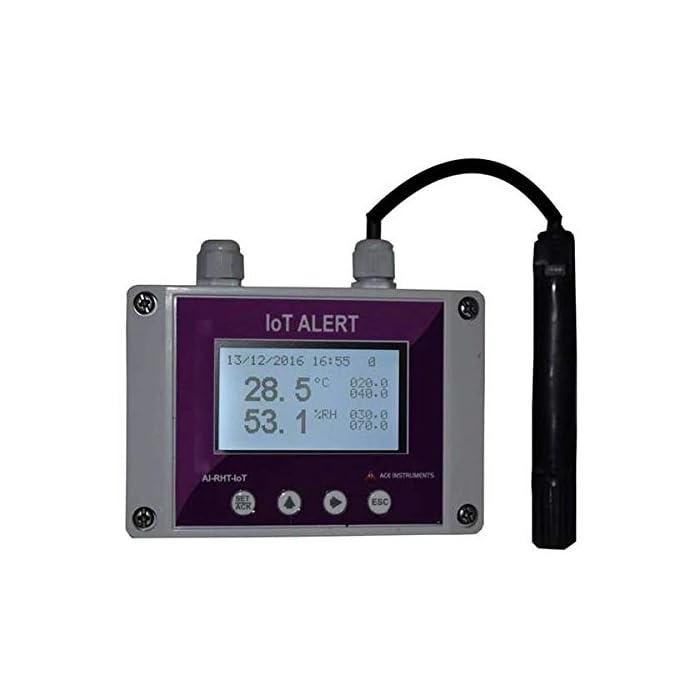 Buy Wireless Server Room Temperature and Humidity Monitor (Temp 32°F