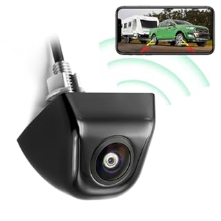 GreenYi WiFi Car Wireless Backup Camera, GreenYi 5G 720P HD Car Rear View Reverse Camera for iPhone iPad Android Smart Phone Tablet with 170 Degrees Wide Viewing Angle