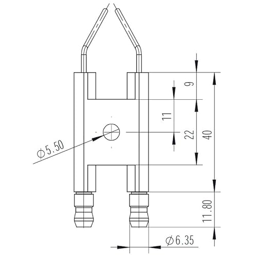 Von Paris Elektrodenblock 1822 kompatibel mit WOLF 8902394, 2413310 für Gelbbrenner WK02