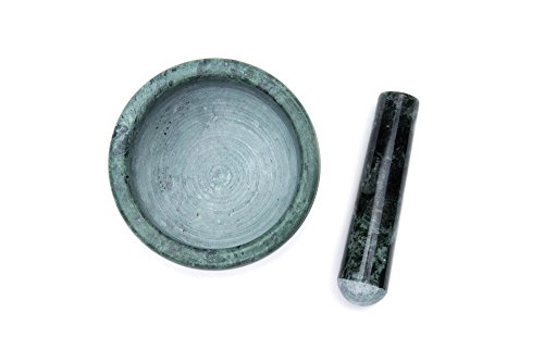 Fox Run Marble Mortar And Pestle, Green, 4" #TOP4
