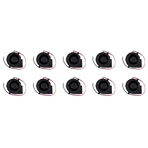 Ventilateur de refroidissement PC 12V 75x30mm souffleur à 2 broches pour boîtier - lot de 10