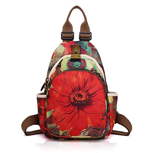 Diseño de la Mochila de Las Mujeres de Moda Deslumbrante Bolso de Tela Suave Impermeable