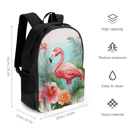 Mochila Tropical Flamingo ligera para hombre y mujer miniatura 2