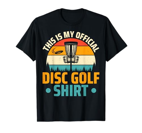 This is My Official Disc Golf Shirt - Retro Disc Golf Player T-Shirt
