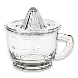 LOBERON® Zitronenpresse Cindy, Glas, H/Ø ca. 17/14 cm, klar