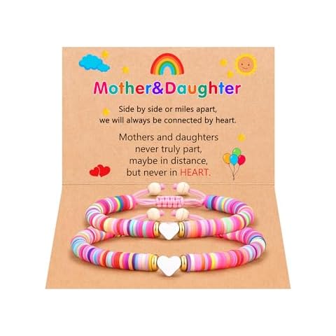 PINKDODO Mother Daughter Bracelet Daughter Gifts from Mom Birthday Christmas Gifts for Girls Cover