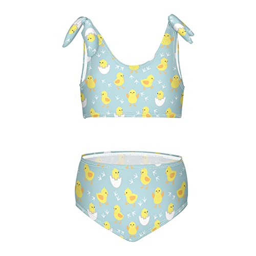 Image of Flying Bee Honey On Yellow Girls Bikini Sets 2 Piece Swimsuits Bathing Suit Swimwear