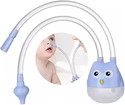Aspirador Nasal Bebê Higiene Nariz Sugador De Catarro Infantil Sucção Cuidados com o Bebê (AZUL, ÚNICO)