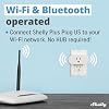 Shelly Smart Plug, Smart Home WiFi and Bluetooth Outlet with Power Metering, Works with Google Home, Alexa, Home Assistant, Smart Socket, No Hub, Easy Setup, Remote Control, Plus Plug US