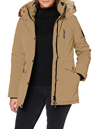Superdry Everest Parka Veste, Natural Tan, XL Femme