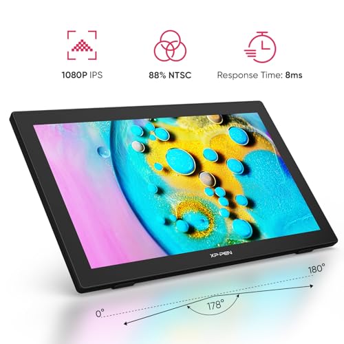 Image of XPPen 21.5 Inch Drawing Tablet with Screen 122% sRGB, Artist 22 2nd IPS Graphics Tablet with 8192 Levels Battery-Free Stylus, Pen Display with Adjustable Stand, AG Film for Windows, Mac, Chrome, Linux