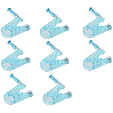 Ear Piercing Gun, 8 pcs Painless Ear Piercing Gun Disposable Safety Asepsis Piercing Tool Kit with Ear Studs for Piercing kit Piercing Supplies with Ear Stud Cover