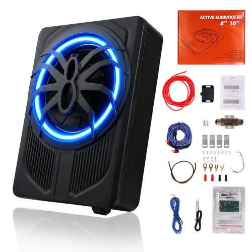 Caisson de basse pour voiture ultra mince OiLiehu subwoofer amplifié 1000W