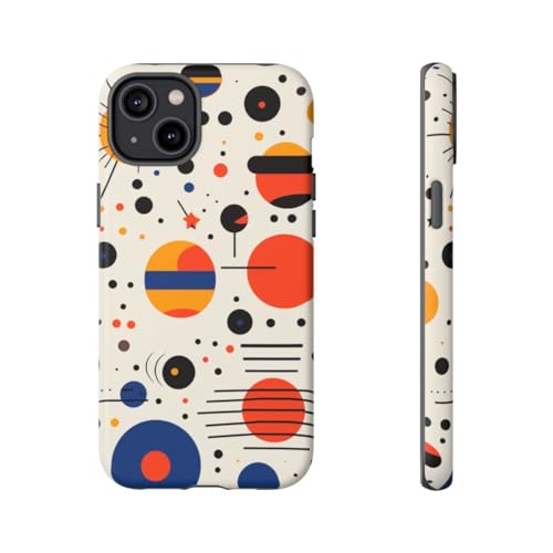 Coque rigide mate iPhone 14 Plus motif céleste abstrait antichoc