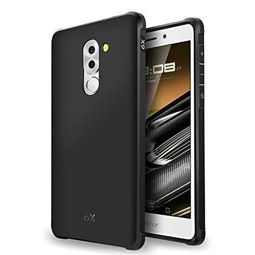 Hevaka Blade Huawei Honor 6X Funda - Suave Silicona TPU Carcasa Smart Case Cover Para Huawei Honor 6X - Negro