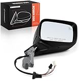 A-Premium Passenger Side Power Door Mirror - Compatible with Jeep Renegade 2015-2022 - Heated Manual Folding Black Outside Rear View Mirror w/Blind Spot Detection