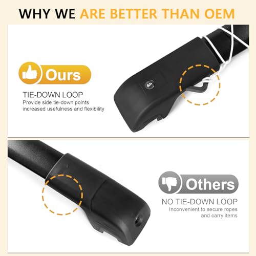 Tuyoung TY4-8811 220Lbs Roof Rack Cross Bars Compatible With Ford Explorer 2020-2024, Heavy Duty Aluminum Anti-Theft Lockable Metal Lock Roof Rails Crossbars Rooftop Cargo Bars Luggage Racks Carrier thumb #2