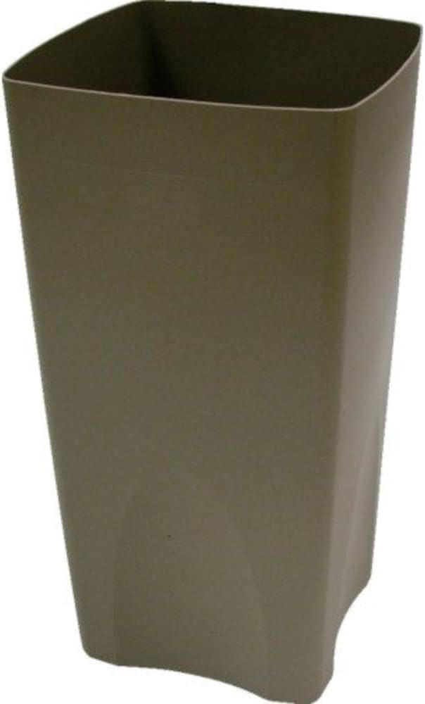 Commercial Plaza Waste Container Rigid Liner, Square, Plastic, 19 Gallons, Beige (356300BG)