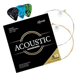 Shaman Acoustic cordes pour guitare acoustique, y compris 2 cordes de rechange et 3 plectres - Les Beatles, Paul McCartney, John Lennon, RIngo Starr, George Harrison