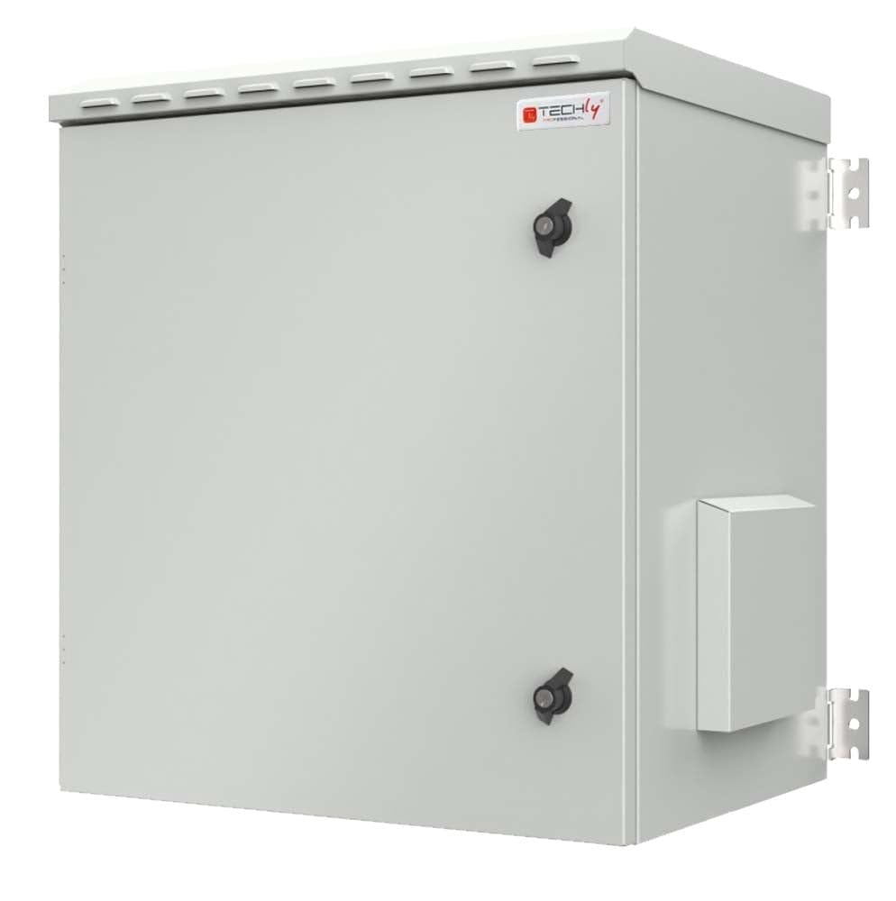 Techly Professional 364842 Armadio Rack 19" a Parete 7U Grigio IP55 Porta Cieca Prof. 450 mm Grigio