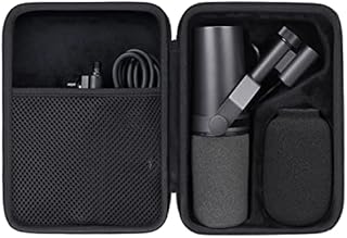 Aenllosi Hard Carrying Case for Shure Microphone SM7B/MV7/MV7X,Only Case (Black)