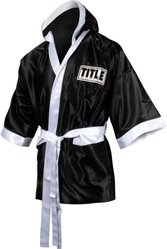 TITLE Boxing 3/4 Length Stock Satin Robe