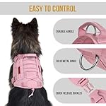 OneTigris Tactical Dog Harness Vest,No-Pull Service Dog Vest with Hook & Loop Panels,Adjustable Dog Vest Harness for Walking Hiking Training(Pink,S) - Image 5