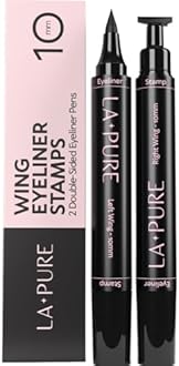 Original Eyeliner Stamp by LA PURE (2 Pens) - 2 double-sided pens, winged liquid eyeliner stamp.