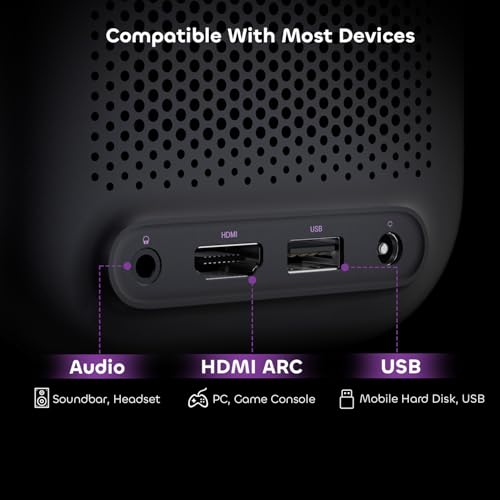 NothingProjector Google TV Projector with WiFi Bluetooth, 1080P Full Ultra HD 4K Supported, Smart Dolby Audio for Home Theater Movie, Outdoor Portable Mini HDMI NP One - Image 9