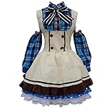 Ynscos Sonoda Umi Lolita Girls Fancy Candy Maid Dress Cosplay Costumes For Halloween Carnival Party (M, Female)