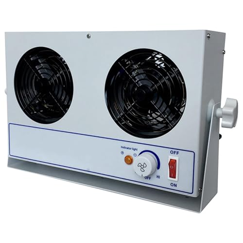 Ventilador ionizador antiestático electrostático, elimina la estática para impresión, embalaje, pulverización de plástico y desmoldado con flujo de aire ajustable