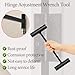 New Door Hinge Adjustment Tool - Hinge Gap Adjusting Wrench Extender Tool Heavy Weight .134 & .180 Gauge Commercial Door Hinge Adjustment Tool for Door Hinge Bender Tool Residential