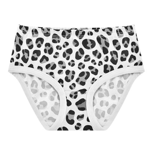 Joisal Leopard Print Black Grey White Toddler Girls Underwear 2t Cotton Cute Panties Girl Designer Briefs Kids Undies