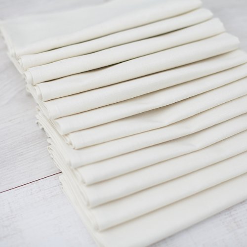 Servilletas de lino absorbentes y lavables de 49 x 49 cm color beige