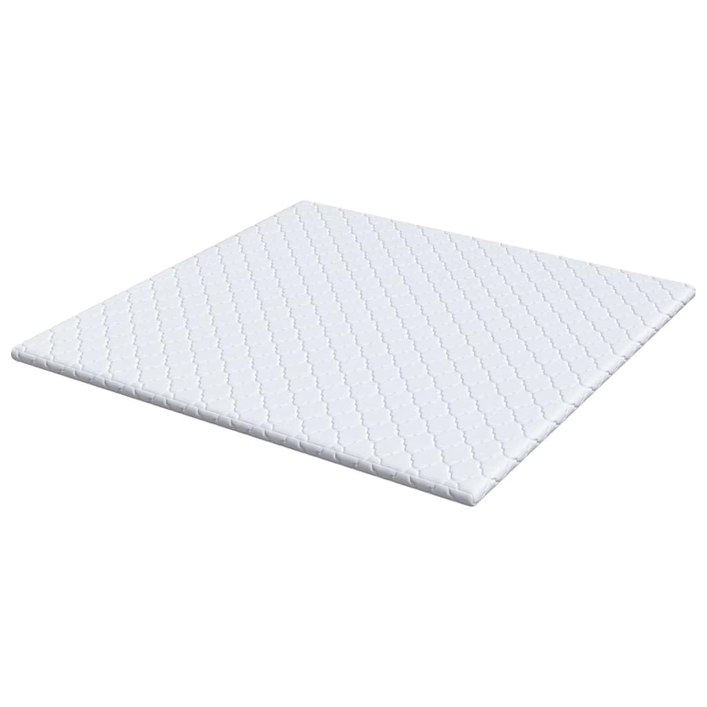 Kokosnuss Topper Weiß 180 x 200 cm Jacquard-Stoff – Hochdichte Kokosfaser Matratzenauflage mit extra Fester Unterstützung für besseren Schlaf und einfache Pflege