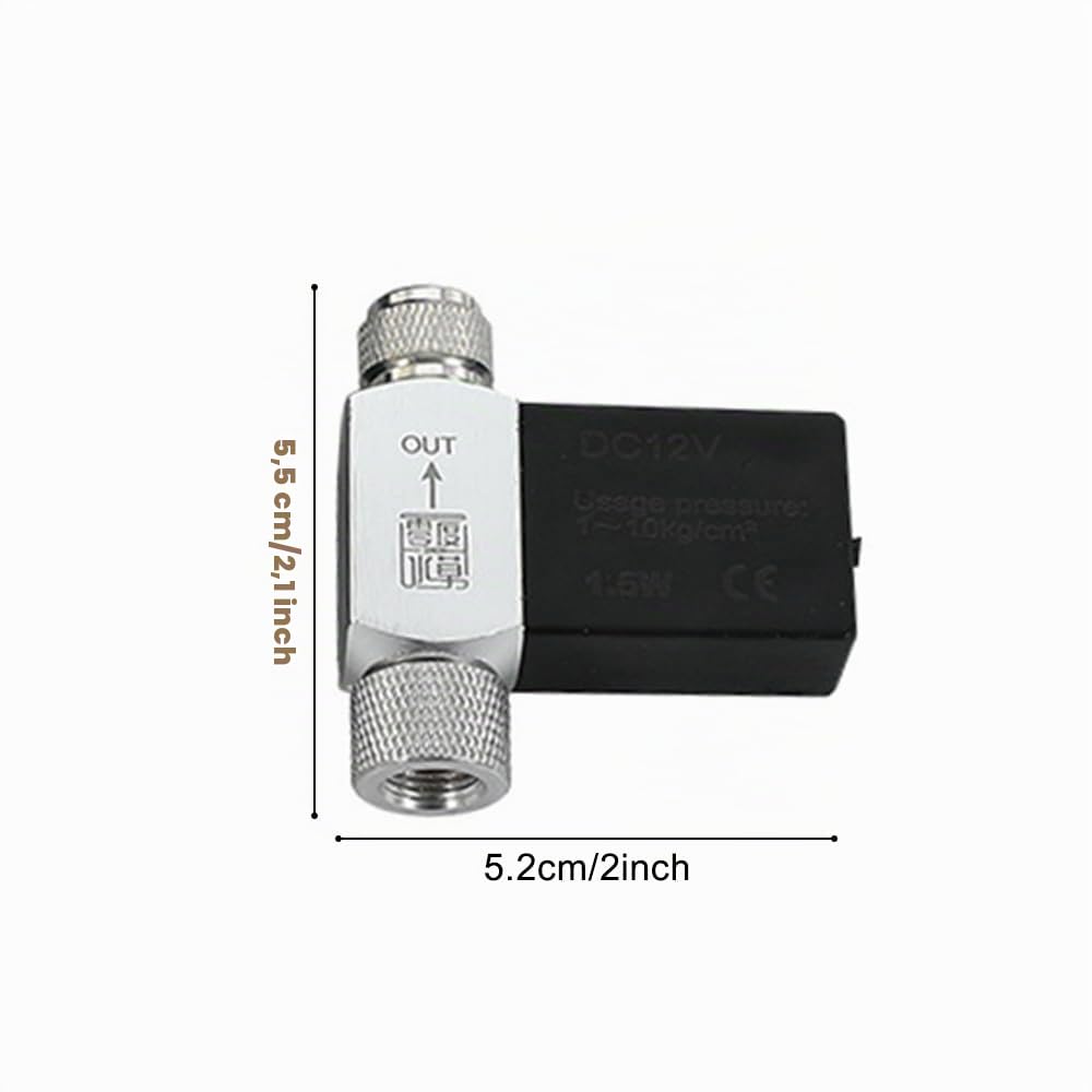 DONGKER électrovanne CO2 avec contrôleur temporisé, régulateur DC 12 V pour Aquarium, tête Simple ou Double, vanne motorisée pour la Croissance des Plantes Aquatiques et Herbes