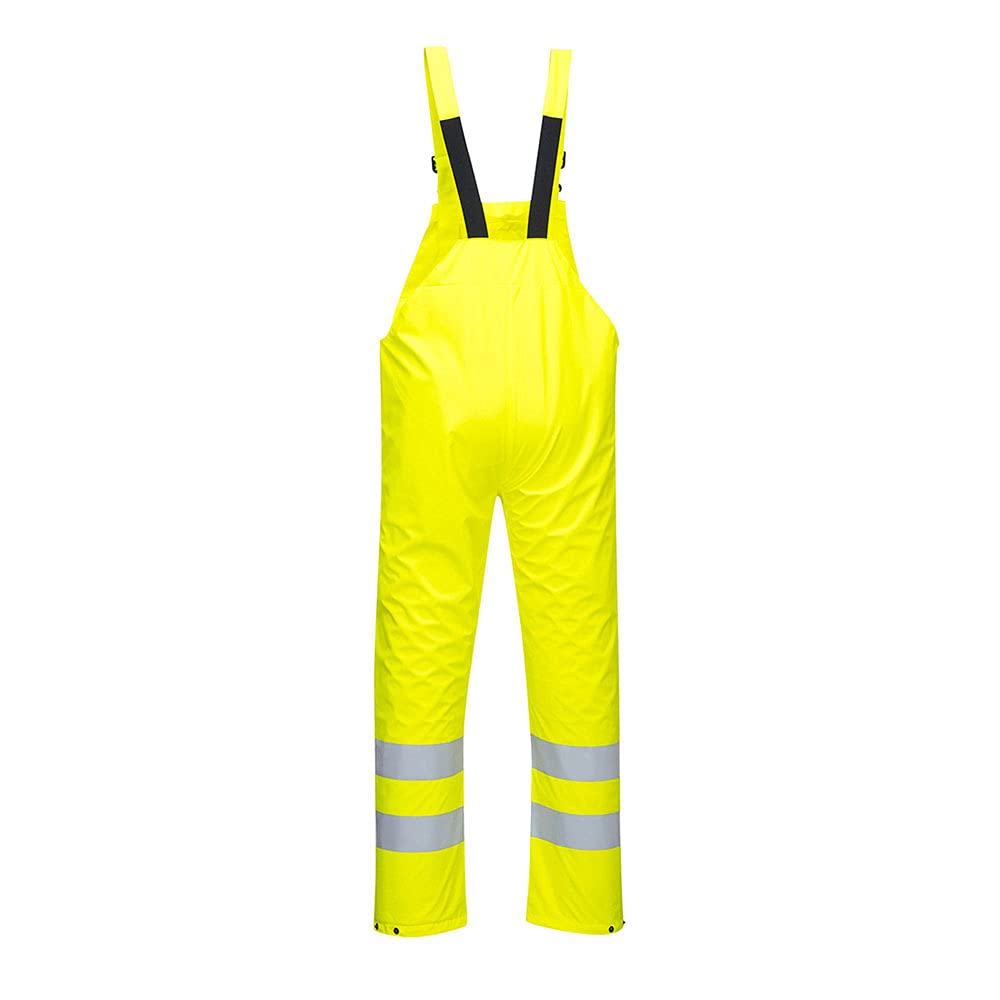 Portwest S497 Sealtex Ultra Salopette Poche Poitrine Dissimulé Imperméable | Jaune, EN ISO 20471 Classe 2, Certifié CE, Polyester, Bretelles Réglables, Tissu Respirant, Dos Élastiqué, Haute Visibilité