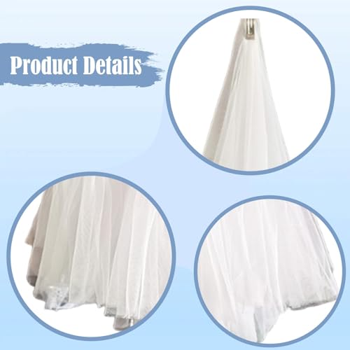Rideau de fond en tulle blanc de haute densité pour grande réception - 7