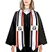 Dominican Graduation Sash Stole Class of 2026 – Dominicans Flag Print Commencement Sash, V-Shape High School & College Graduates National Stole, Pride Accessory Gift for Graduation Day