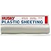 Husky CF0406C 4 ML Tyco Polyethylene Opaque Plastic Sheeting, 6' x 100', Clear