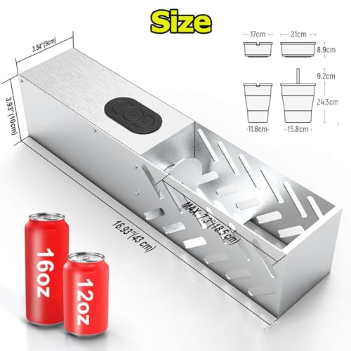 ZXNANA Dosenzerkleinerer für das Recycling von 12- bis 16-Unzen-Dosen, elektrischer Aluminium-Dosenzerkleinerer, automatischer